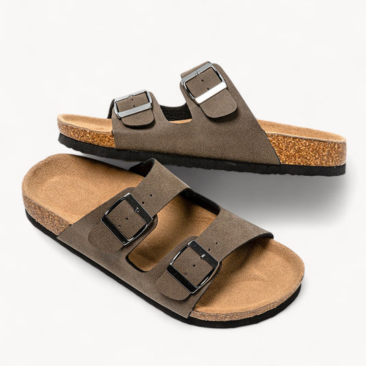 CLASSIC WOMEN'S CORK FOOTBED SANDALS (COCOA BROWN)