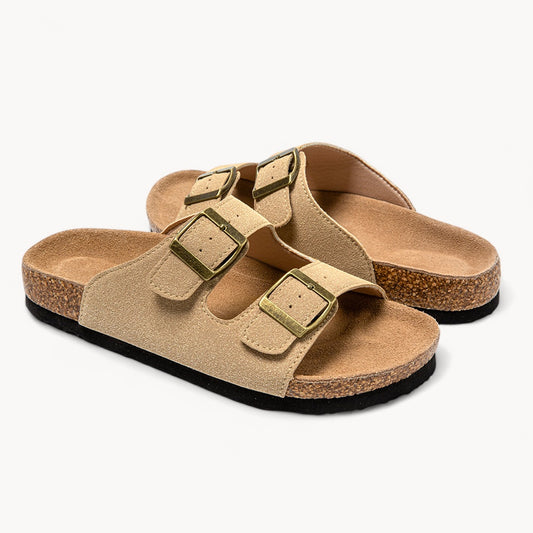CLASSIC WOMEN'S CORK FOOTBED SANDALS (SAND BEIGE)