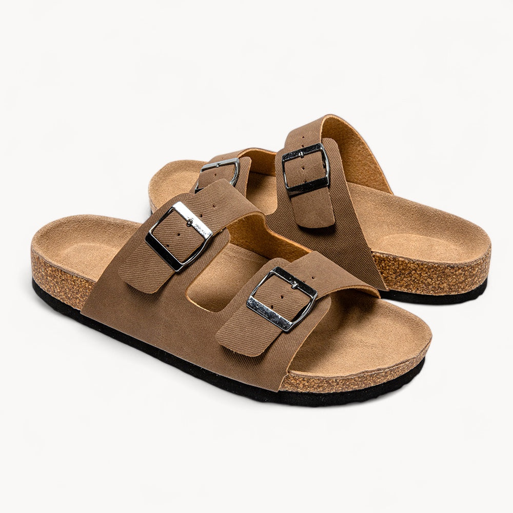 CLASSIC MEN'S CORK FOOTBED SANDALS (WALNUT BROWN)