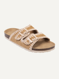 STICHFIT WOMEN'S CORK FOOTBED SANDALS (CAMEL)