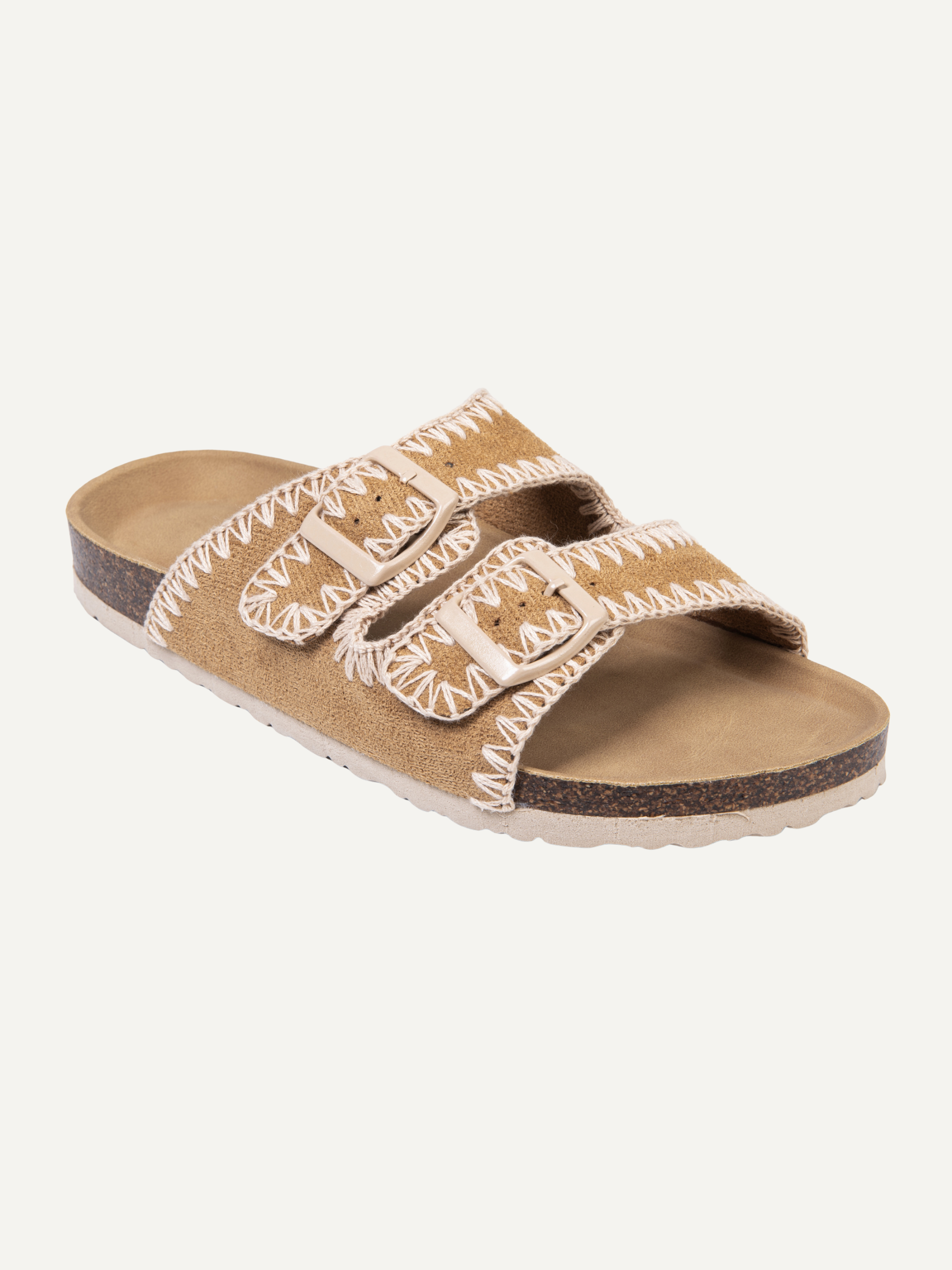 STICHFIT WOMEN'S CORK FOOTBED SANDALS (CAMEL)
