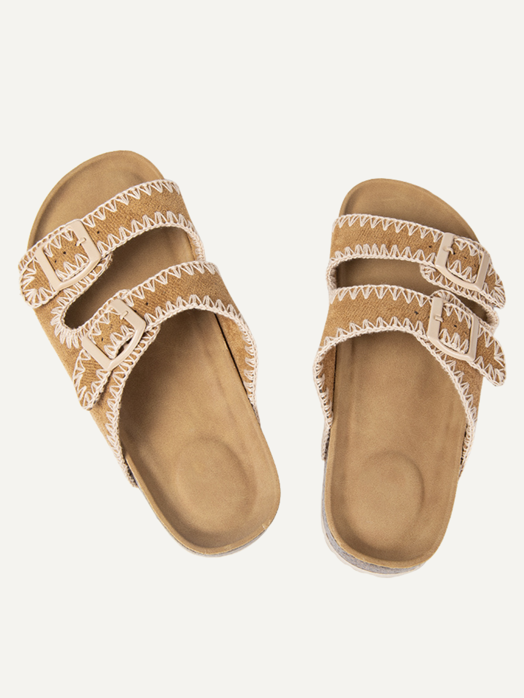 STICHFIT WOMEN'S CORK FOOTBED SANDALS (CAMEL)