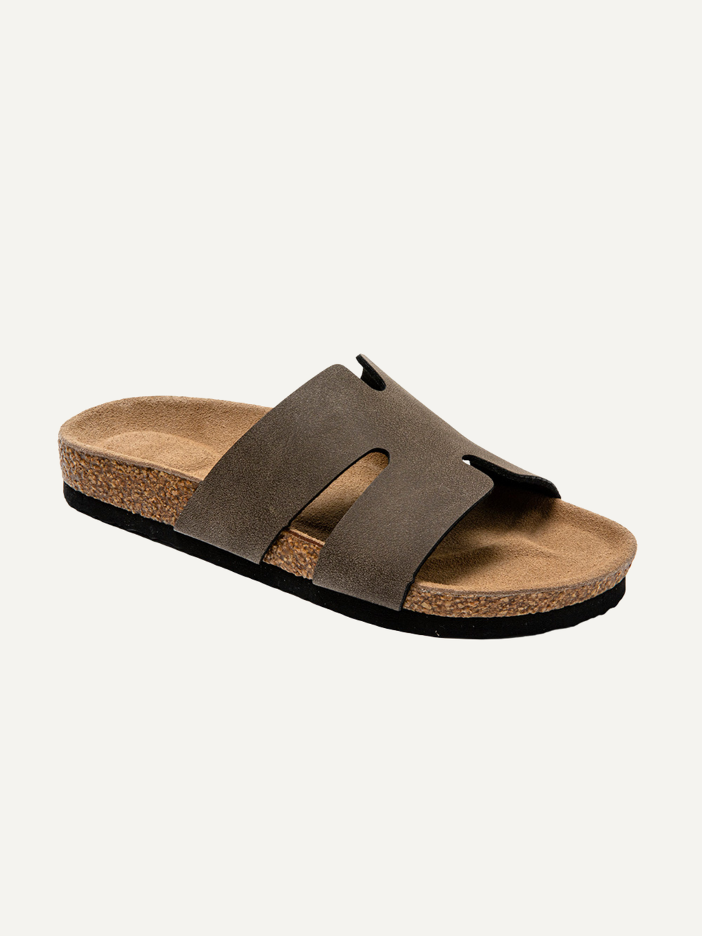 URBAN WOMEN'S CORK FOOTBED SANDALS (WALNUT BROWN)