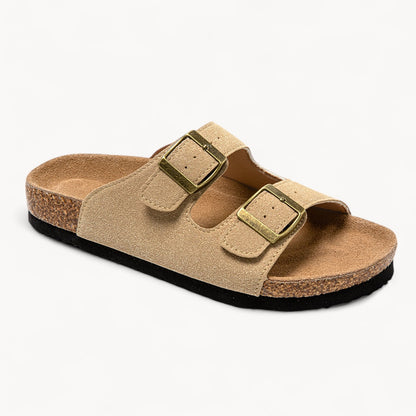 CLASSIC WOMEN'S CORK FOOTBED SANDALS (SAND BEIGE)