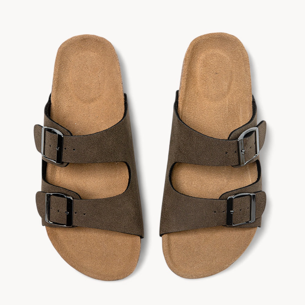 CLASSIC WOMEN'S CORK FOOTBED SANDALS (COCOA BROWN)