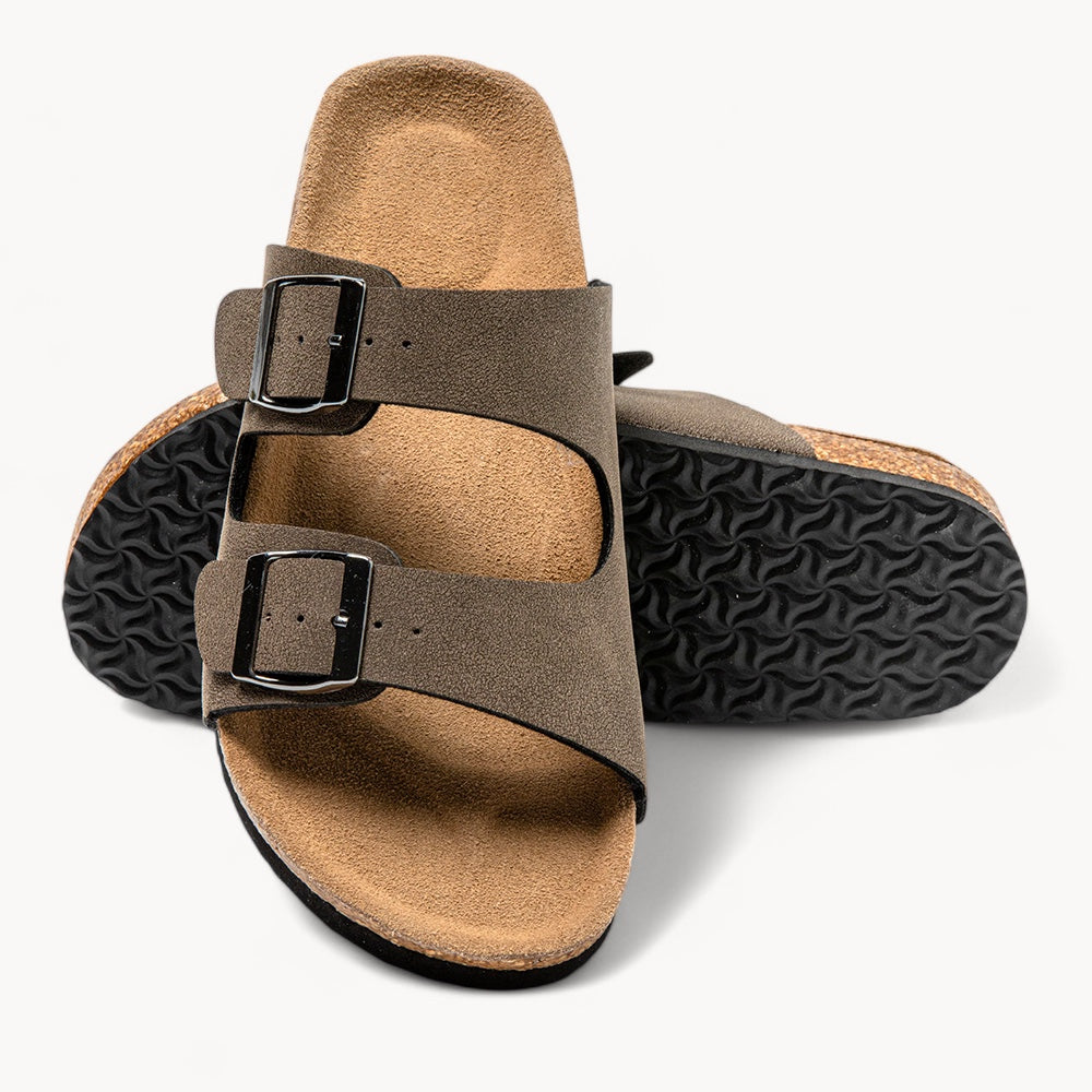 CLASSIC WOMEN'S CORK FOOTBED SANDALS (COCOA BROWN)