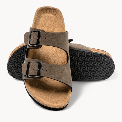 CLASSIC WOMEN'S CORK FOOTBED SANDALS (COCOA BROWN)