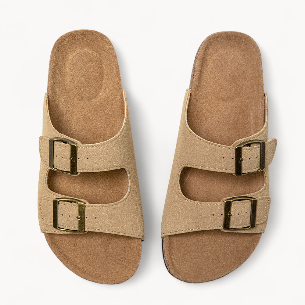 CLASSIC WOMEN'S CORK FOOTBED SANDALS (SAND BEIGE)