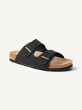DUNE - MATTE BLACK | CORK SANDALS