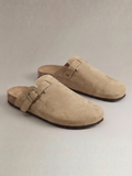 NOIR BEIGE CORK CLOGS