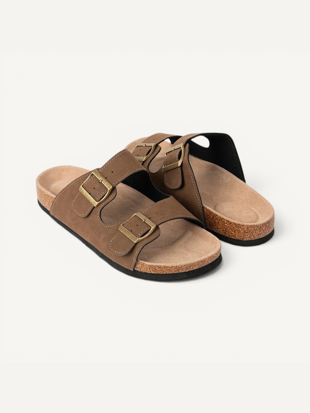 DUNE - CHESTNUT BROWN | CORK SANDALS