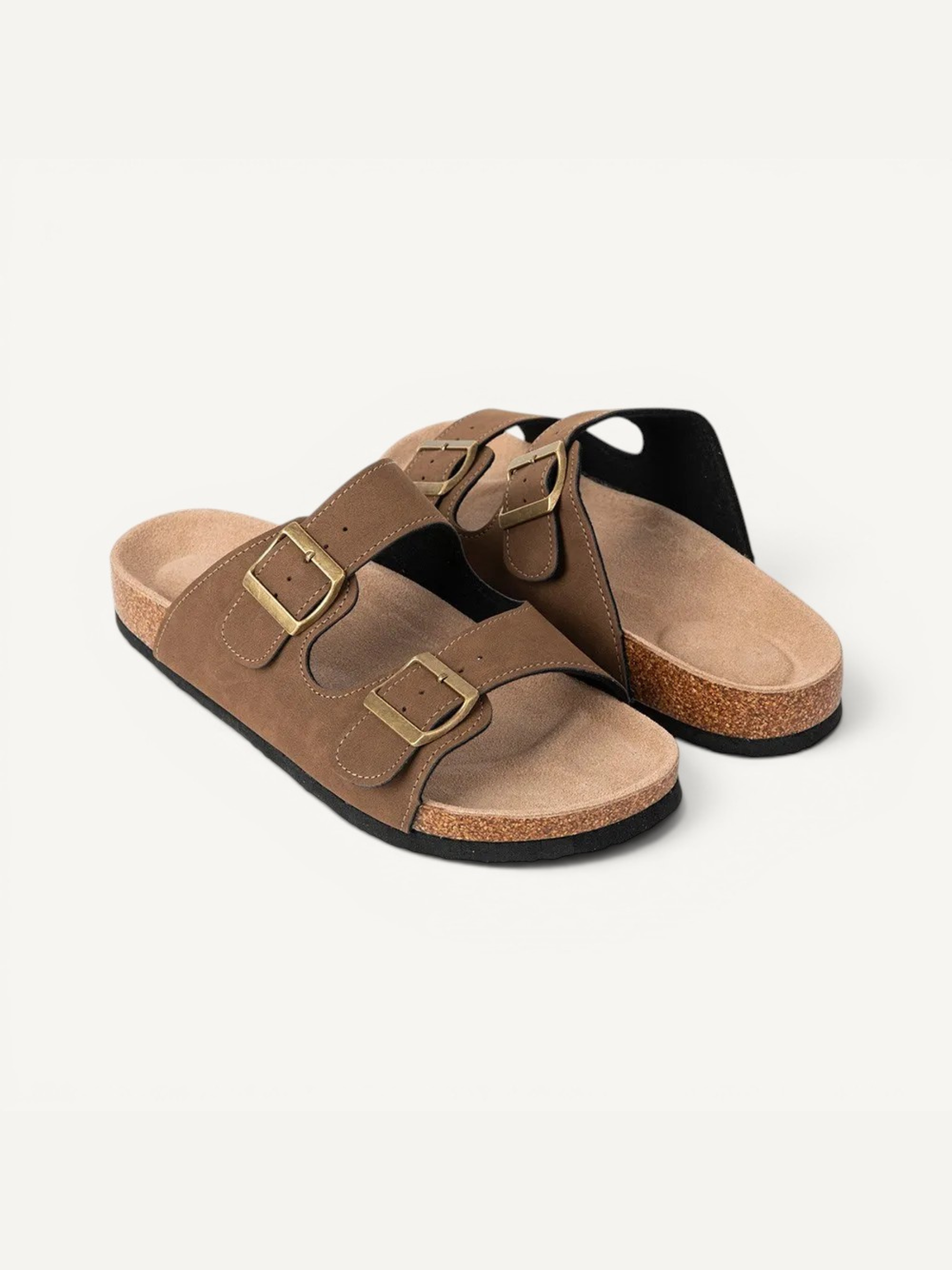 DUNE - CHESTNUT BROWN | CORK SANDALS