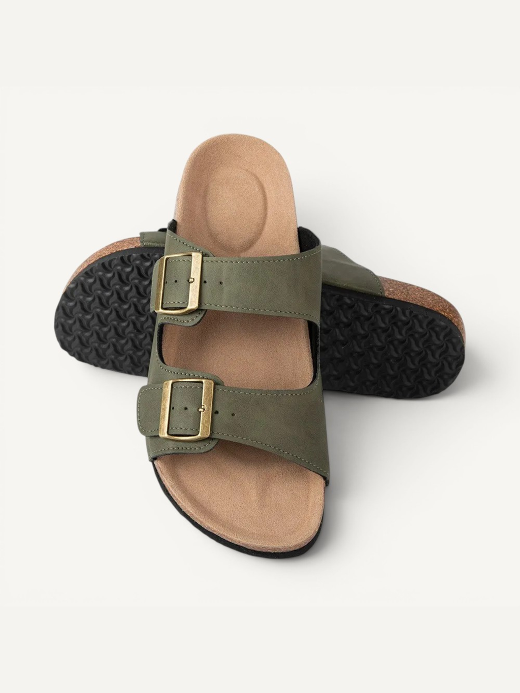 DUNE - SAGE GREEN | CORK SANDALS