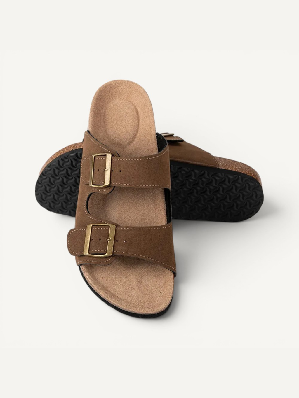 DUNE - CHESTNUT BROWN | CORK SANDALS
