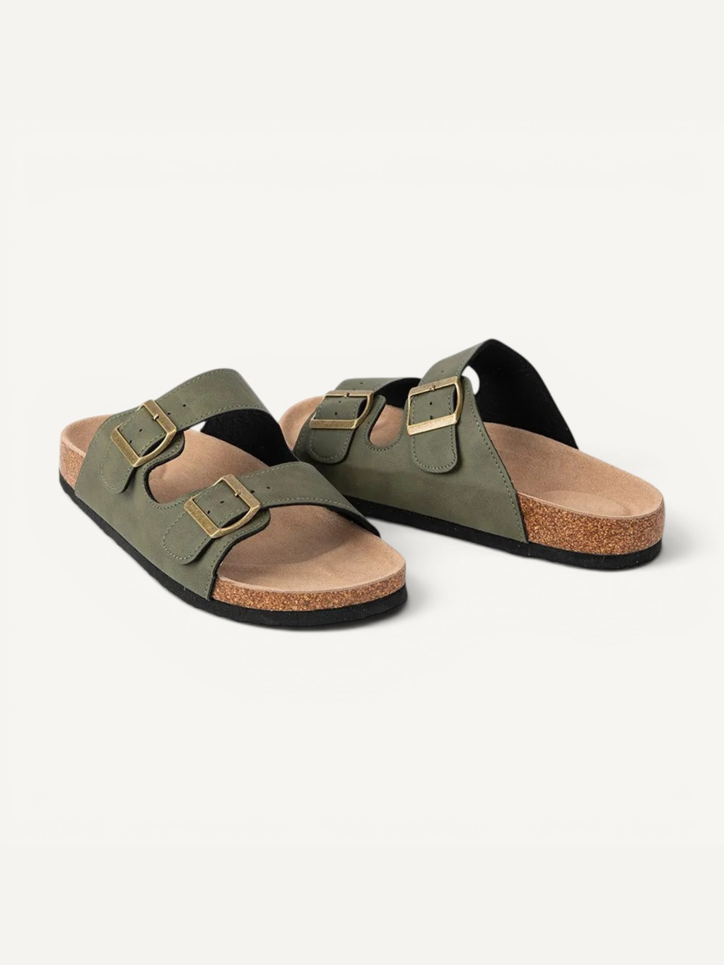 DUNE - SAGE GREEN | CORK SANDALS