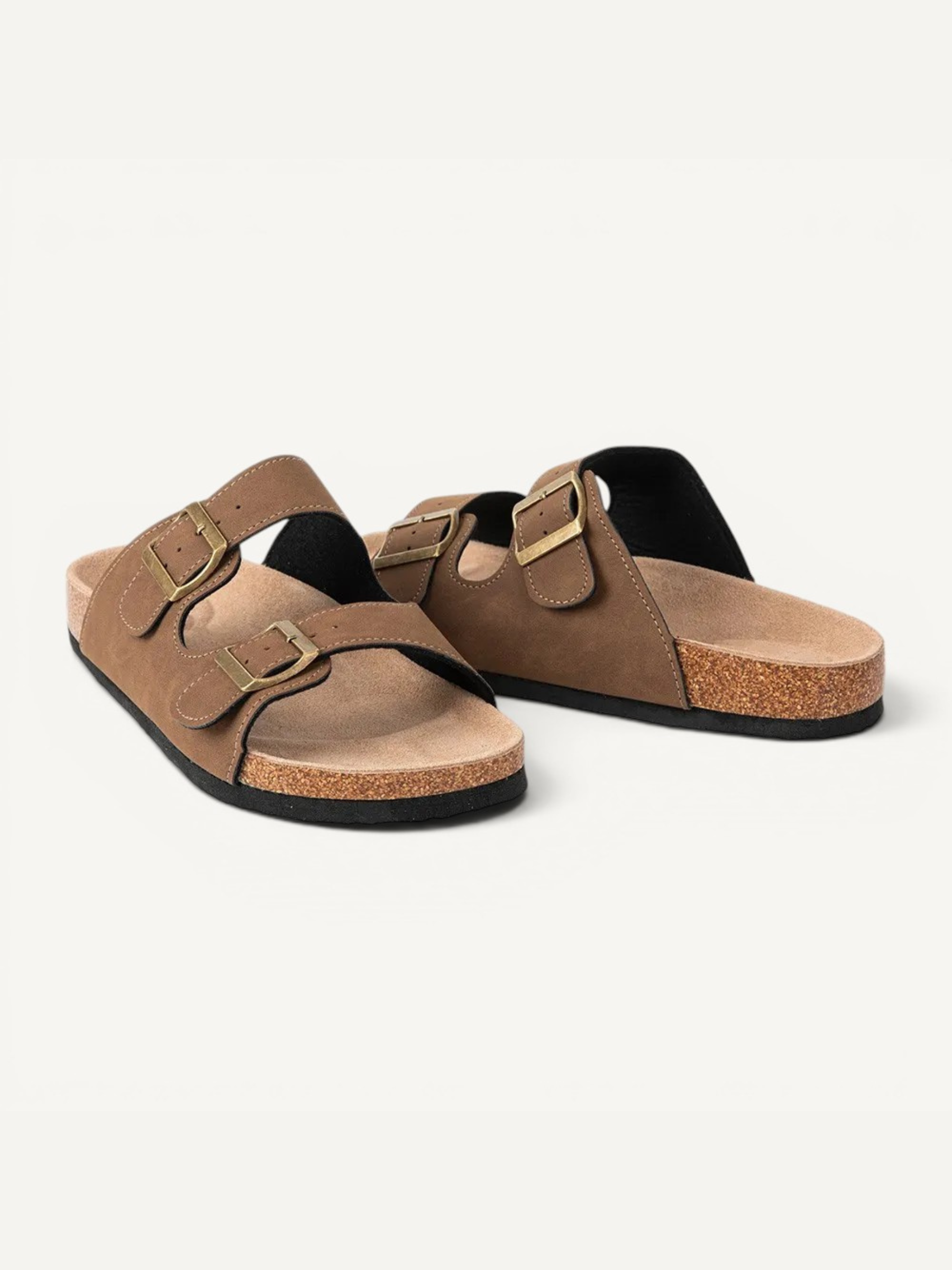DUNE - CHESTNUT BROWN | CORK SANDALS