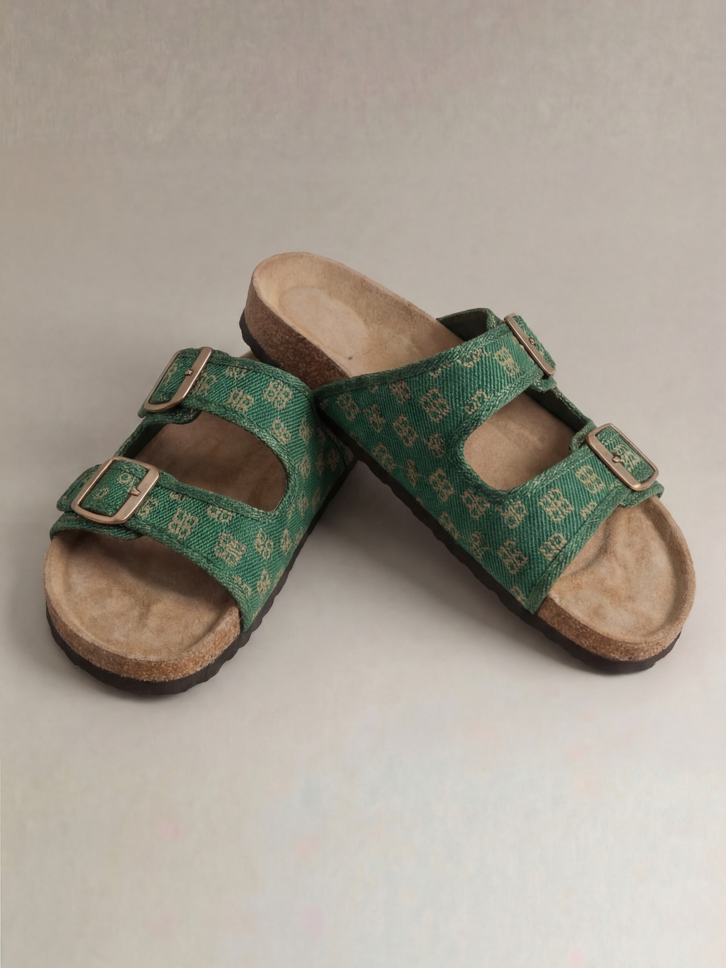 MILAN - GREEN | CORK SANDALS