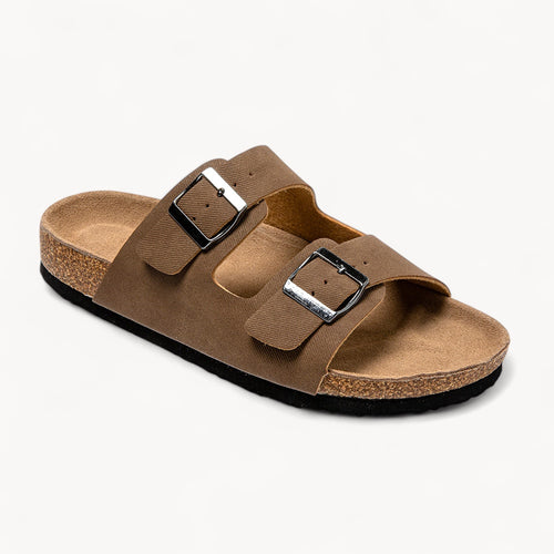 CLASSIC MEN'S CORK FOOTBED SANDALS (WALNUT BROWN)