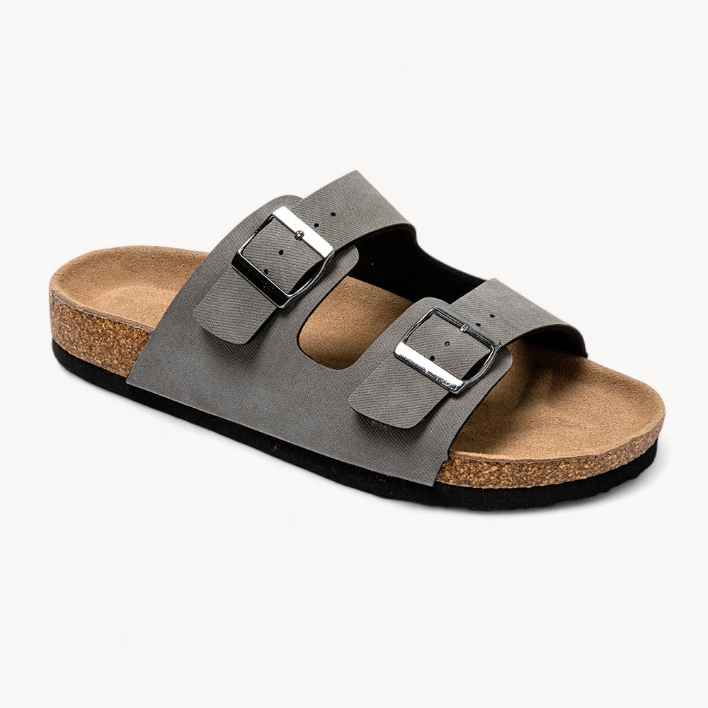CLASSIC MEN'S CORK FOOTBED SANDALS (COOL GREY)