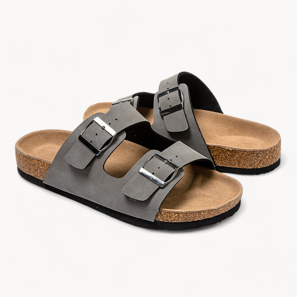 CLASSIC MEN'S CORK FOOTBED SANDALS (COOL GREY)