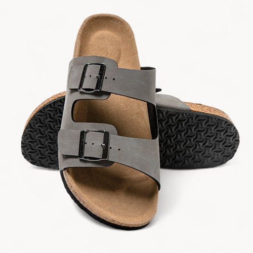 CLASSIC MEN'S CORK FOOTBED SANDALS (COOL GREY)