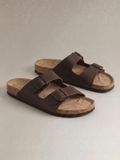 RIVIERA - COFFEE | CORK SANDALS