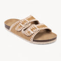 STICHFIT WOMEN'S CORK FOOTBED SANDALS (CAMEL)