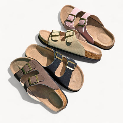 CLASSIC WOMEN'S CORK FOOTBED SANDALS (SAND BEIGE)
