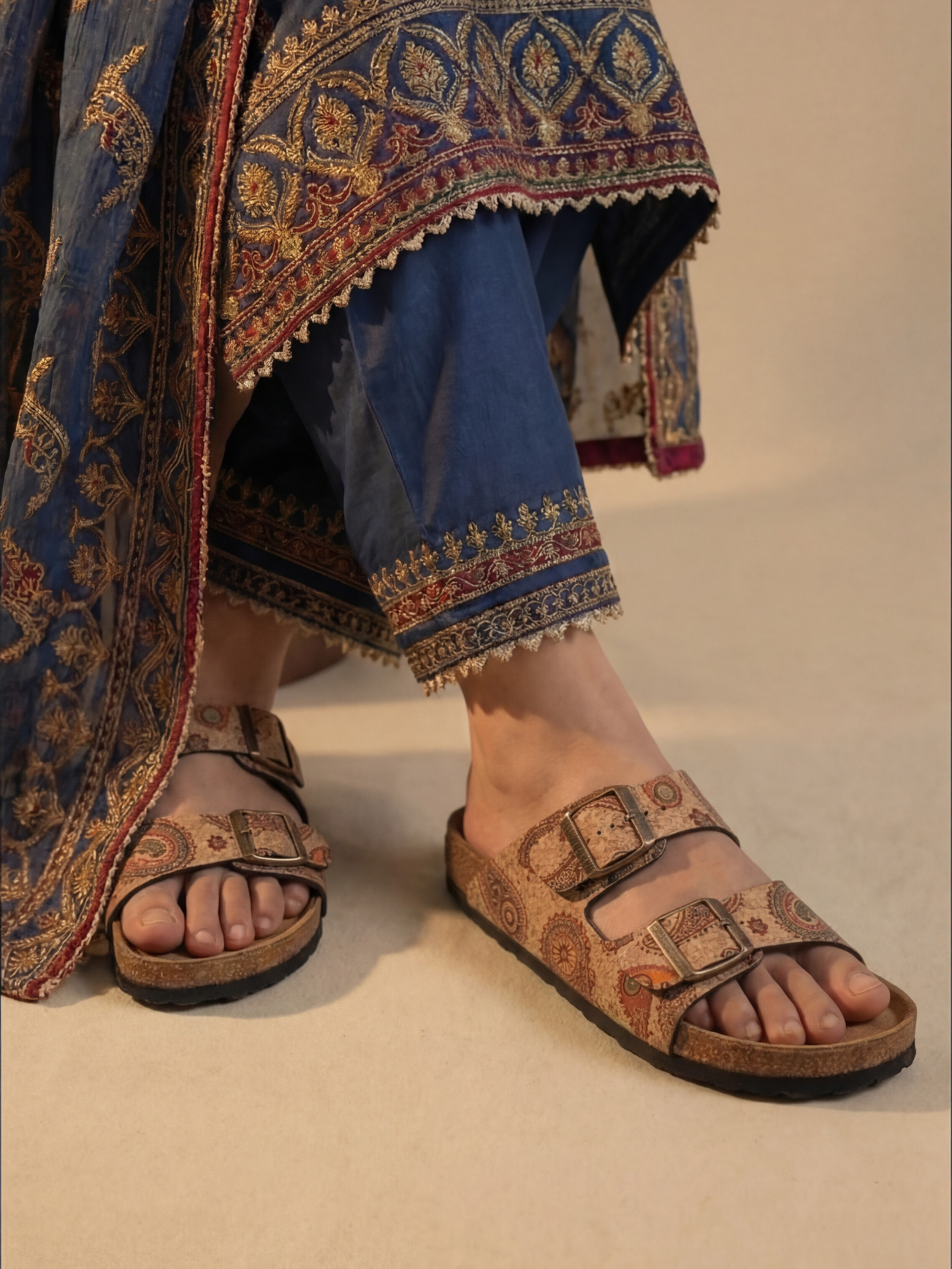 SAGE BEIGE - WOMENS | CORK SANDALS
