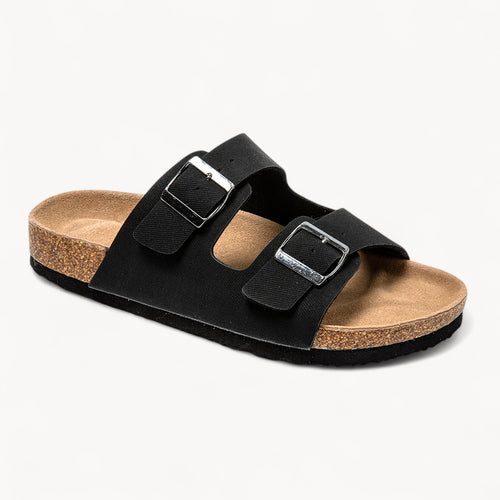 CLASSIC MEN'S CORK FOOTBED SANDALS (RAISIN BLACK)